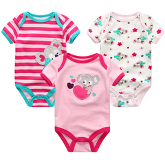 Baby Girl Bodysuit Multi-Pattern (3-Pack)