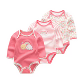 Baby Long-Sleeve Bodysuit Rainbow (3-Pack)