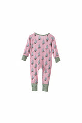 Christmas Tree Ruffle Zipper Romper