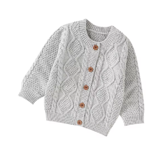 Kids Knit Cropped Cardigan