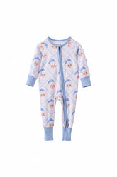 Infant Holiday Bamboo Zipper Romper