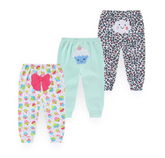 Baby Girl Long Pants Multicolored (3-Pack)
