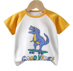 Cartoon Print Boy T-Shirt