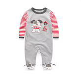 Baby Puppy Print Footed One-Piece