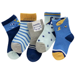 5Pairs Baby & Kids Socks blue