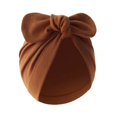 Solid Color 1 Piece Newborn Beanie Elastic Headband