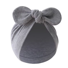 Solid Color 1 Piece Newborn Beanie Elastic Headband