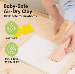 Baby Hands and Footprints Clay Photo Frame