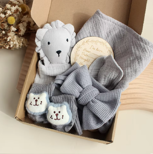 6PCS Newborn Baby Shower Gift Set