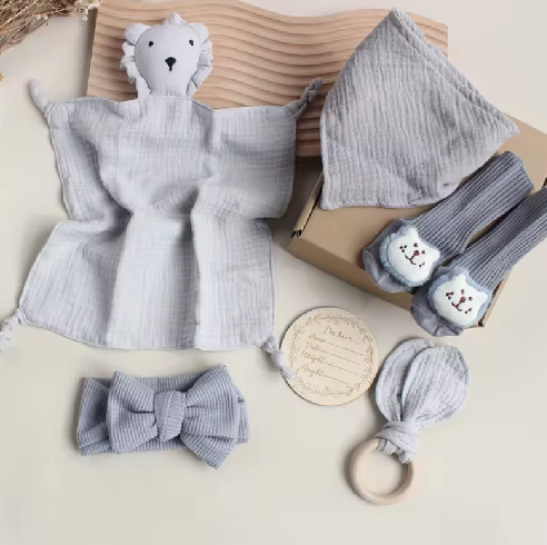 6PCS Newborn Baby Shower Gift Set