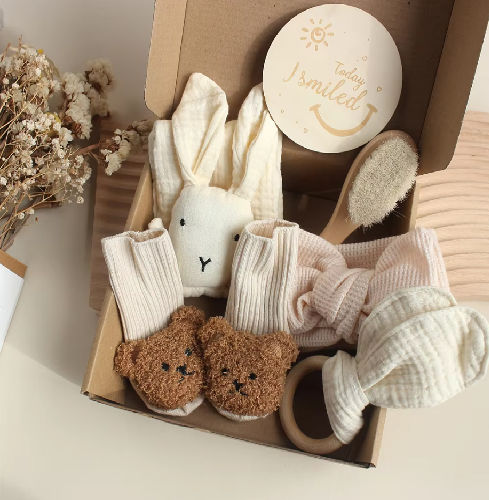 6PCS Newborn Baby Shower Gift Set
