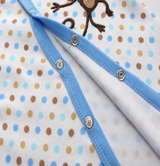 Baby Polka Dots Monkey Print Onesie