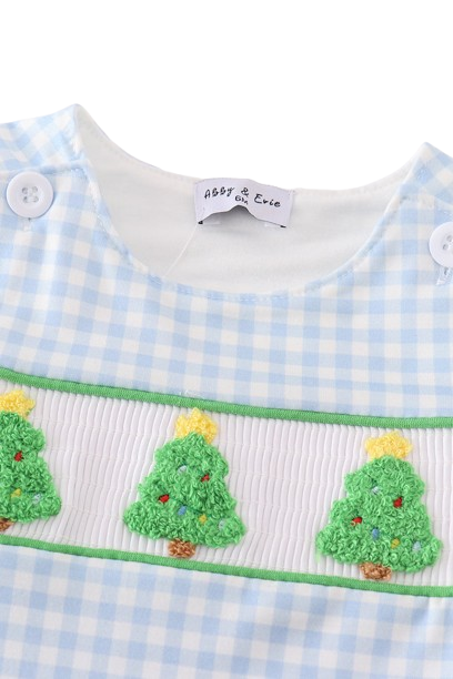 Red Christmas Gingerbread Embroidery Overalls