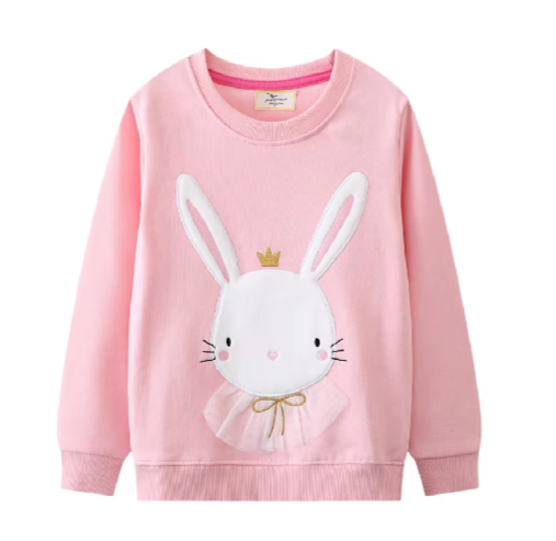 Kids Cotton Sweatshirt Rainbow Print