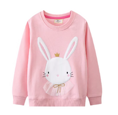 Kids Cotton Sweatshirt Rainbow Print