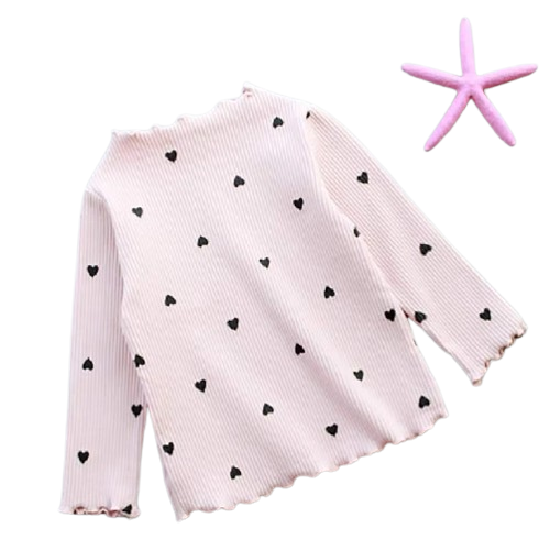 Kids Cute O-Neck Love Top