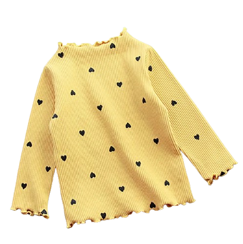 Kids Cute O-Neck Love Top