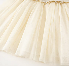 Girl Princess Sweater Mesh Love Dress