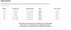 IENENS Kids Cotton Jogger Pants