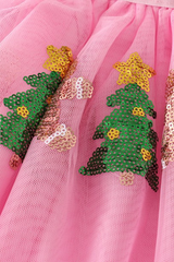 Red Christmas Tree Sequin Skirt