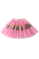 Red Christmas Tree Sequin Skirt